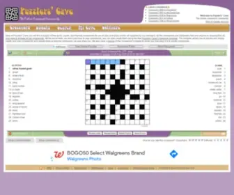 Puzzlerscave.com(Free Online Quick and Cryptic Crossword Puzzles) Screenshot