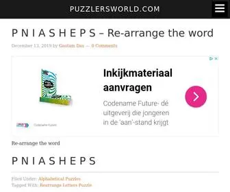 PuzzlersWorld.com(Mind Blowing Logical Puzzles) Screenshot