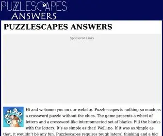 Puzzlescapes.net(Puzzlescapes answers) Screenshot