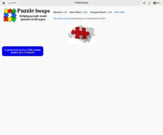 Puzzleswaps.com(A free puzzle trading website where our goal) Screenshot