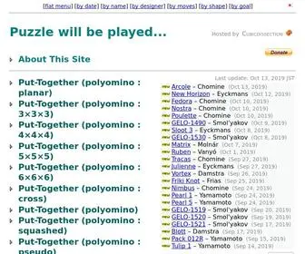 Puzzlewillbeplayed.com(Puzzle will be played) Screenshot
