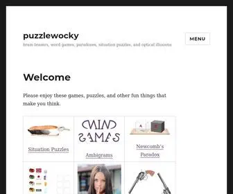 Puzzlewocky.com(Brain teasers) Screenshot