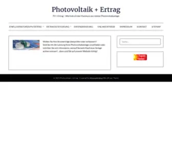 PV-Ertrag.com(Photovoltaik) Screenshot