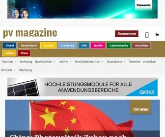 PV-Magazine.de(Pv magazine Deutschland) Screenshot