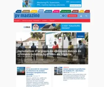 PV-Magazine.fr(Photovoltaic Markets and Technology) Screenshot