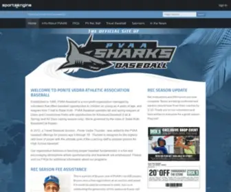 Pvaabaseball.org(Ponte Vedra Athletic Association Baseball) Screenshot