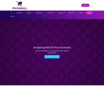 Pvamall.com(Buy Quality PVA Accounts) Screenshot