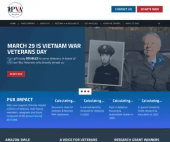 Pva.org(Paralyzed Veterans of America) Screenshot