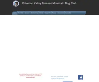 PVBMDC.org(Potomac Valley Bernese Mountain Dog Club) Screenshot