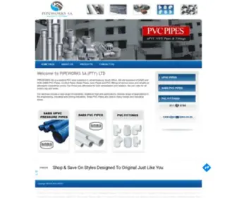 PVC-Pipes.co.za(PVC Pipes) Screenshot