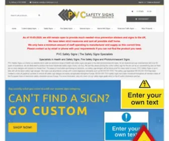 PVcsafetysigns.co.uk(Purchase Direct From PVC Safety Signs) Screenshot