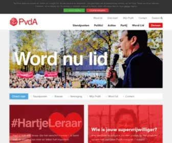 Pvda.nl(Partij van de Arbeid) Screenshot