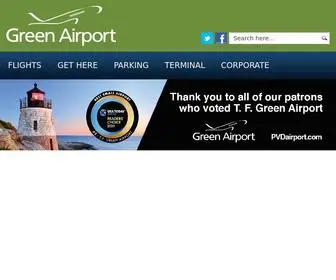 Pvdairport.com(The official Web site for T.F. Green Airport (PVD)) Screenshot