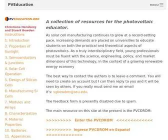 Pveducation.org(Pveducation) Screenshot