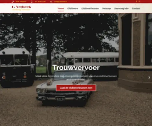 Pverbeek.nl(Trouwvervoer) Screenshot