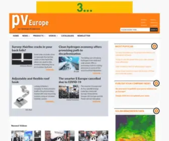 Pveurope.eu(Pv Europe) Screenshot