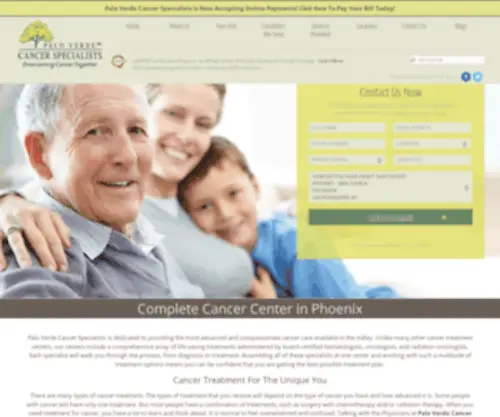 Pvhomed.com(Palo Verde Cancer Specialists) Screenshot