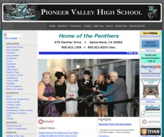 PVHspanthers.org(Pioneer Valley High School) Screenshot