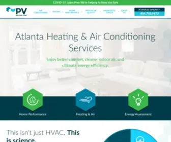 PVhvac.com(Atlanta Heating & Air Company) Screenshot