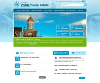Pvkansas.com(City of Prairie Village) Screenshot