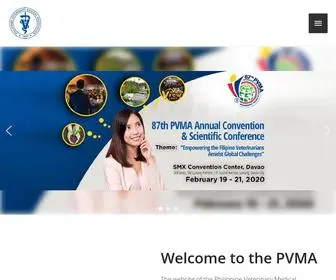 Pvma.com.ph(Philippine Veterinary Medical Association) Screenshot