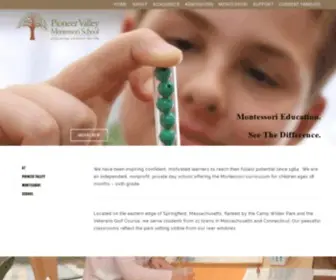 PVMS.org(Pioneer Valley Montessori School) Screenshot