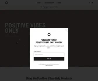 Pvos.co(The Positive Vibes Only Society) Screenshot