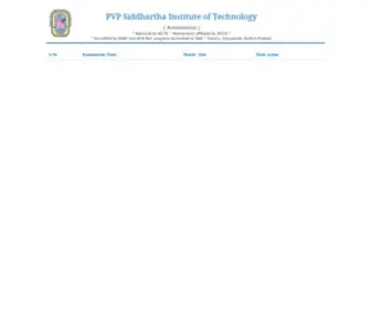 PVpsitresults.com(PVP Siddhartha Institute of Technology) Screenshot