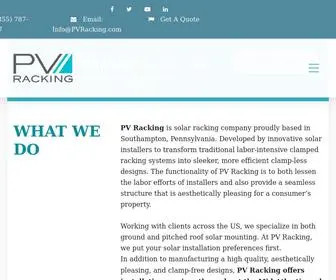 Pvracking.com(PV Racking) Screenshot