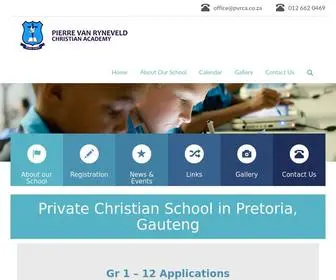 PVrca.co.za(Pierre van Ryneveld Christian Academy) Screenshot