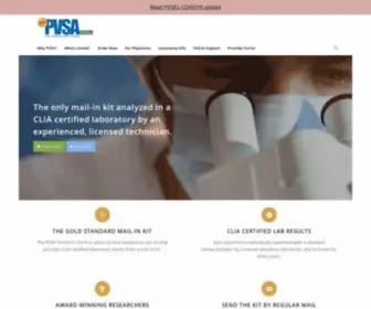 Pvsa.org(Mail-In Home Test Kits for Vasectomy Check) Screenshot