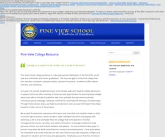 PVscollegecounseling.com(Pine View School College Counseling) Screenshot