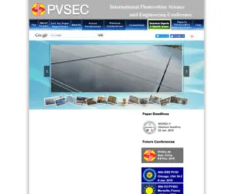 Pvsec.org(HOME ｜ PVSEC) Screenshot