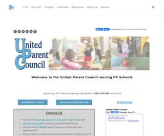 Pvupc.org(United Parent Council) Screenshot