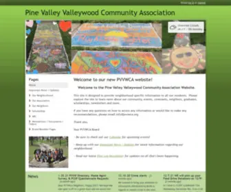 PVVwca.org(Pine Valley Valleywood Community Association) Screenshot