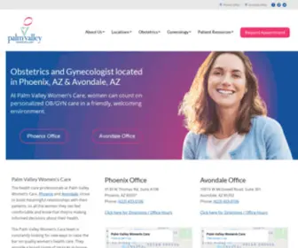 Pvwomenscare.org(Palm Valley Women\'s Care ObGyn in Phoenix & Avondale AZ) Screenshot