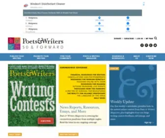 PW.org(Poets & Writers) Screenshot