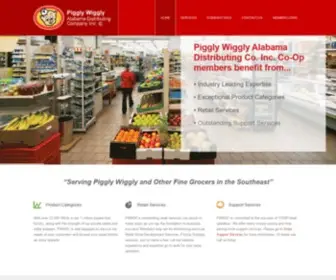 Pwadc.net(Piggly Wiggly Alabama Distributing Company) Screenshot