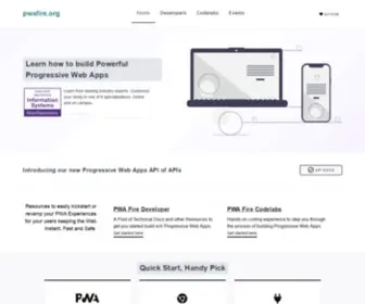 Pwafire.org(Learn How To Build Progressive Web Apps) Screenshot