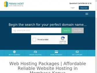 Pwanihost.com(Website Hosting in Mombasa Kenya) Screenshot