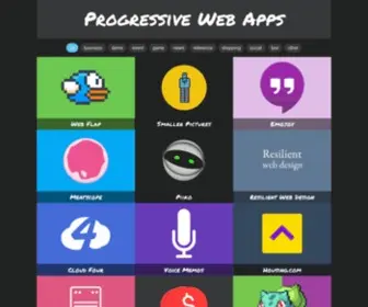 Pwa.rocks(A selection of Progressive Web Apps) Screenshot