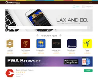 Pwastore.com(Progressive Web Apps Store) Screenshot