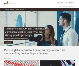 PWC.com(Building trust for today and tomorrow) Screenshot