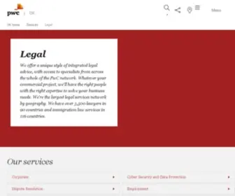 PWclegal.co.uk(PwC UK) Screenshot