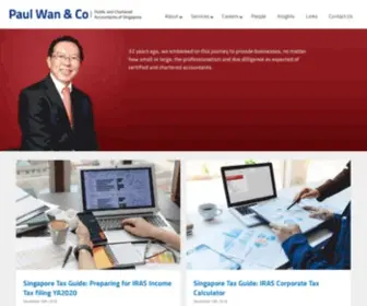 Pwco.com.sg(Public and Chartered Accountants of Singapore) Screenshot