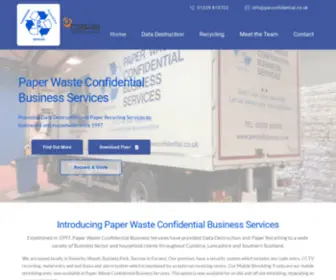 Pwconfidential.co.uk(Paper Waste Confidential Business Services) Screenshot