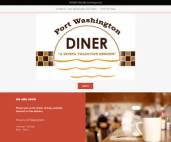 Pwdiner.com(Port Washington Diner) Screenshot