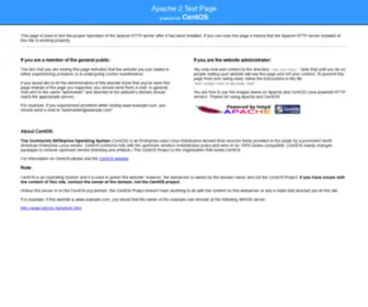 Pwdoutside.com(Apache http server test page) Screenshot