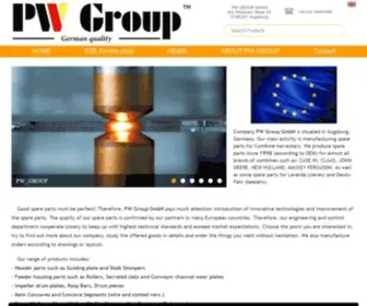 PWgroup.de(High-quality spare parts for combine harvesters) Screenshot