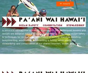 Pwhawaii.org(Pa’ani Wai Hawaii) Screenshot